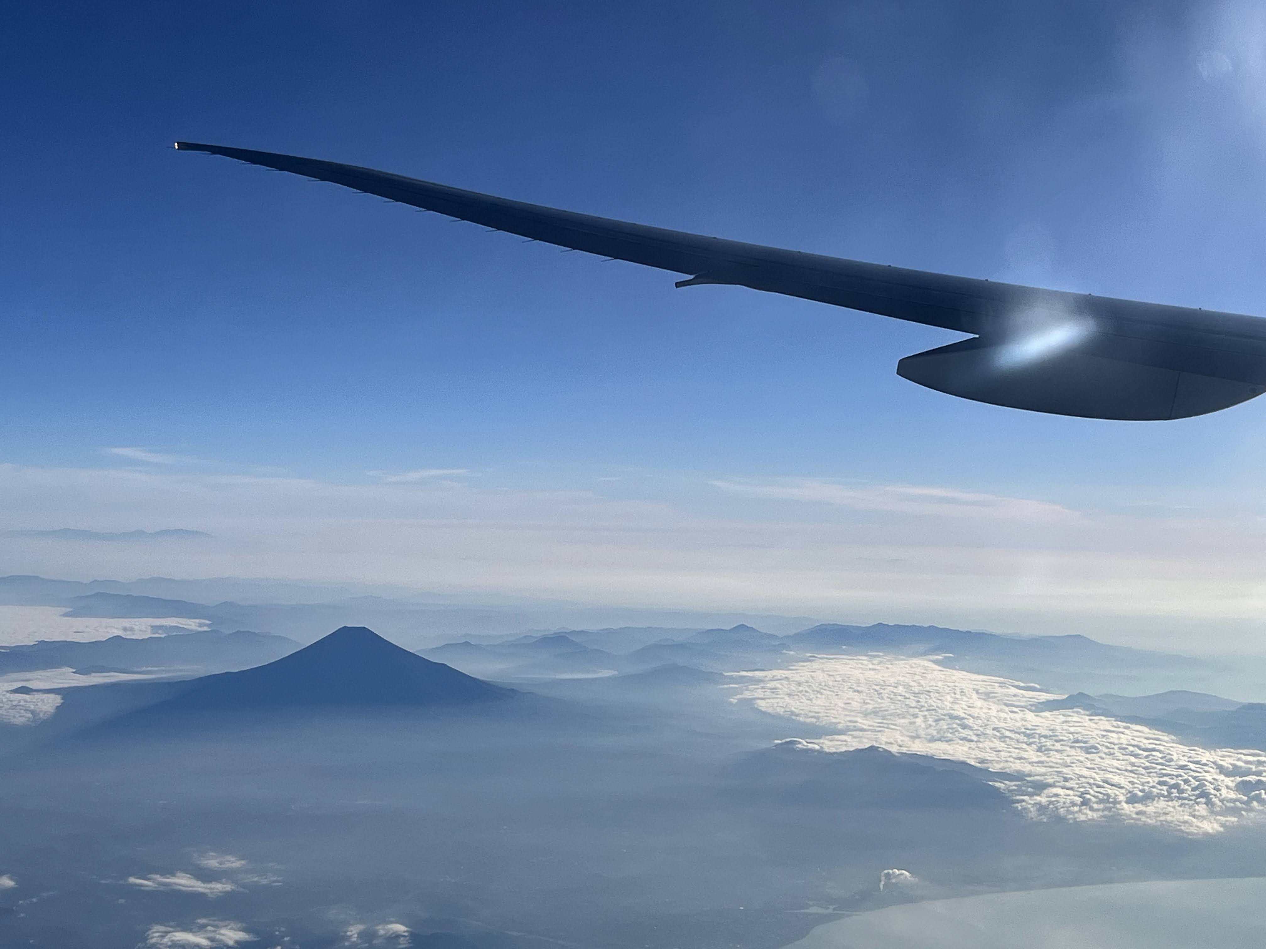 Vue du Mont Fuji depuis les airs