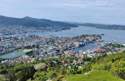 Vue sur Bergen depuis le mont Floyen