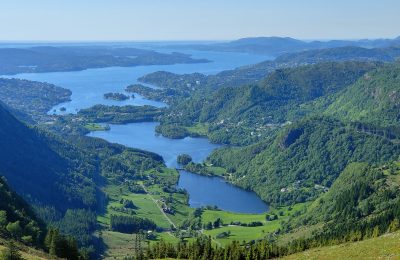 Vue depuis la randonn├®e Ulriken Floyen