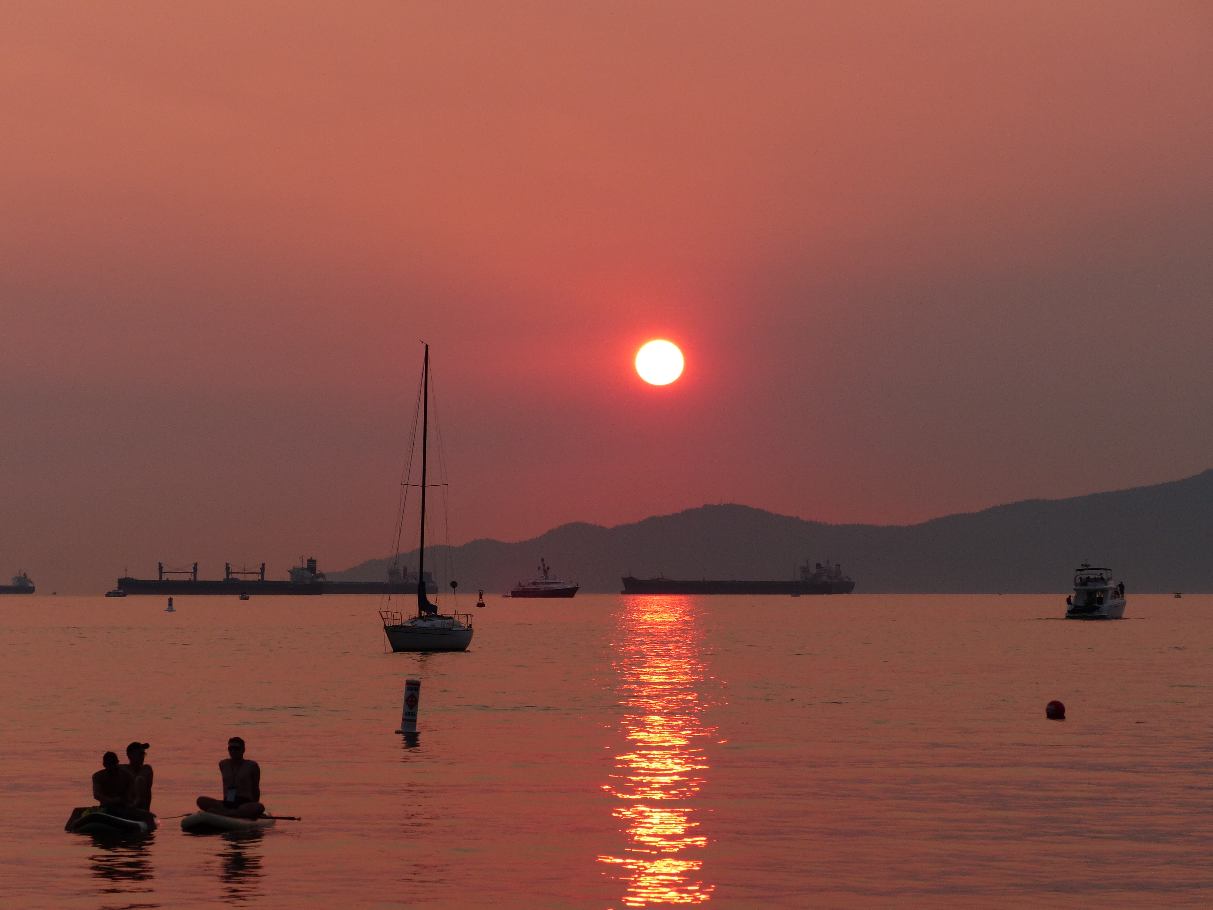 Coucher de soleil à Sunset Beach